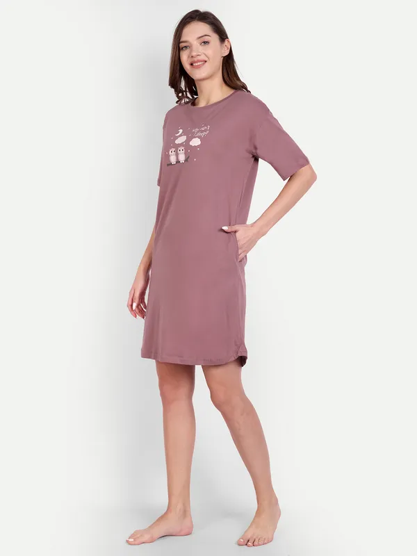 Pink_Owl_Sleep_Shirt_For_Women