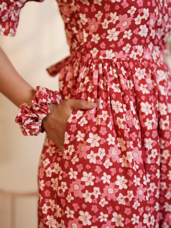 Natalie_Hand_block_Printed_Garden_Waltz_Midi_Dress
