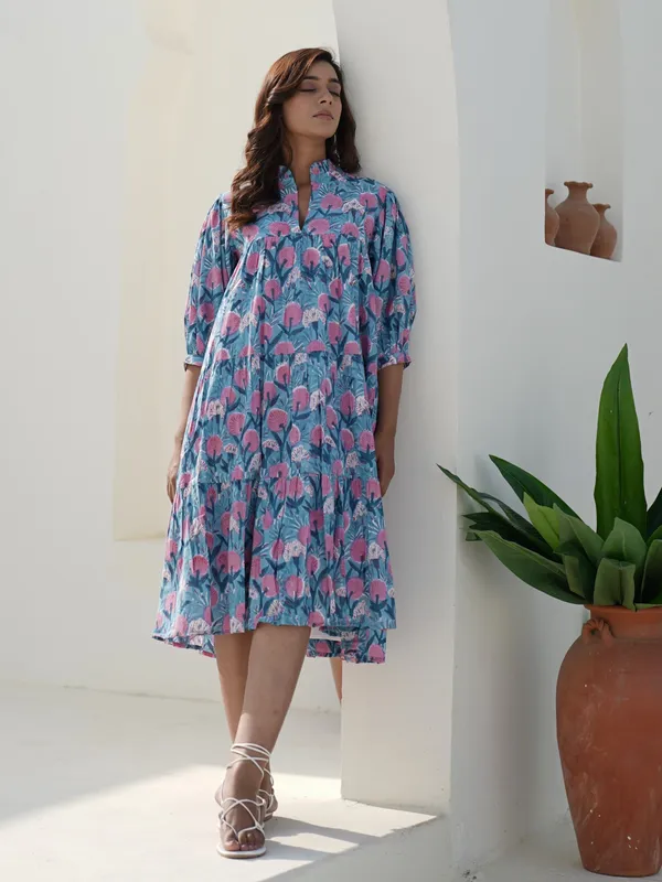 Evelyn_Hand_Block_Printed_Midi_Dress