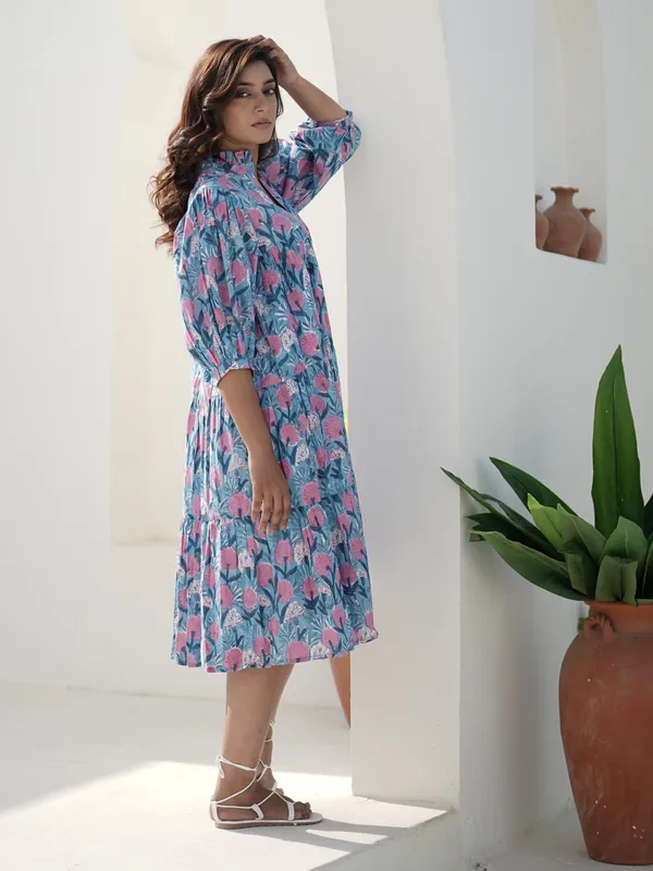 Evelyn_Hand_Block_Printed_Midi_Dress