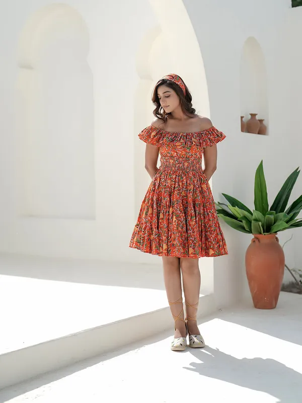 Shimer_Hand_Block_Printed_Smocked_Dress