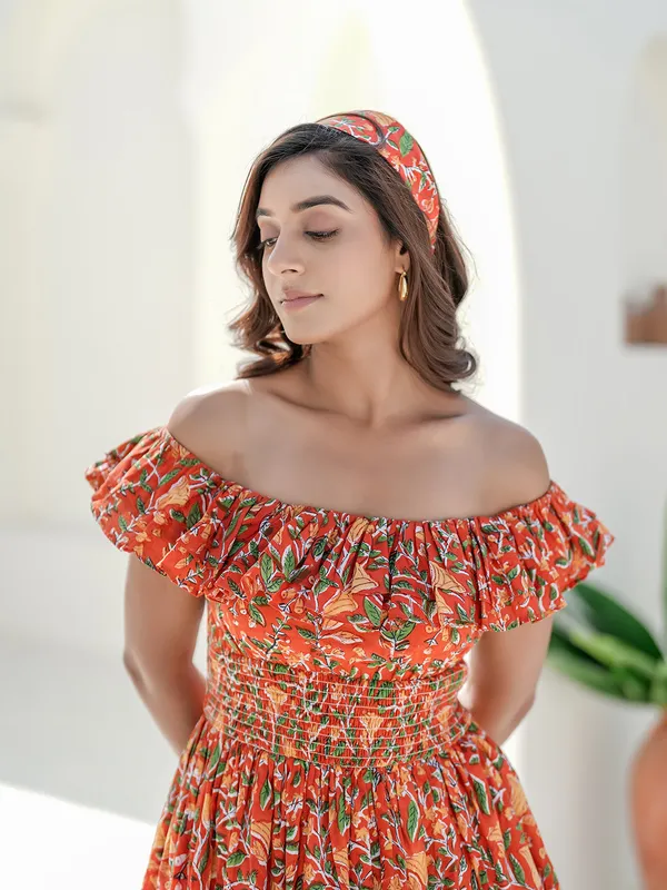 Shimer_Hand_Block_Printed_Smocked_Dress
