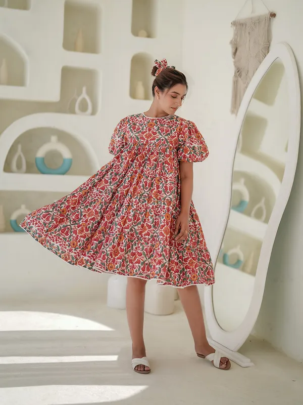 Anemone_Hand_Block_Printed_Smocked_Dress