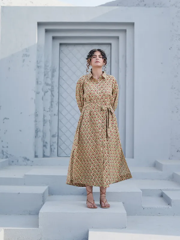 Caterina_Hand_block_Printed_Shirt_Dress