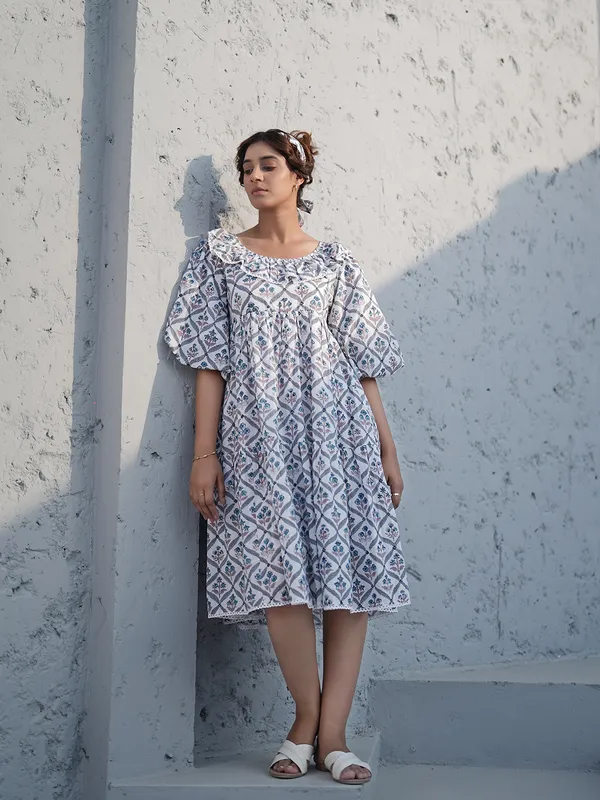 Aria_Hand_block_Printed_Dress