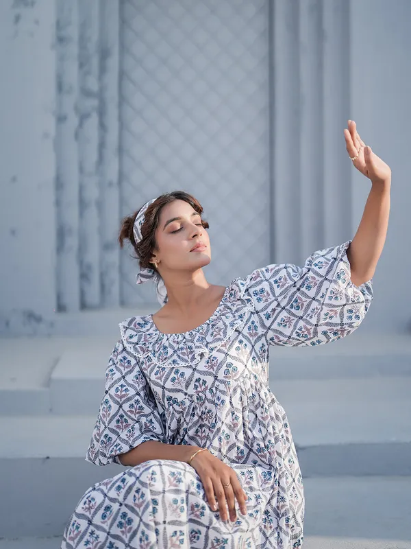Aria_Hand_block_Printed_Dress