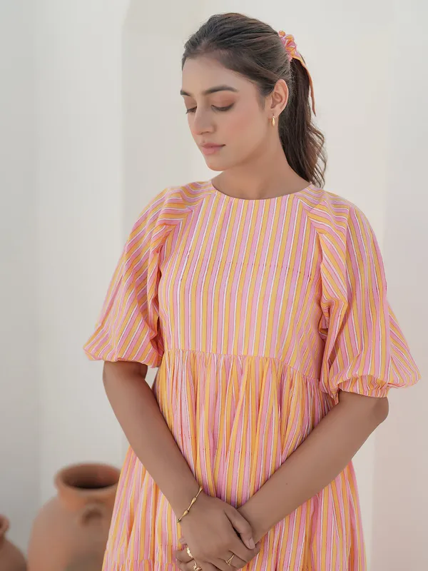 Emilia_Sunset_Stripe_Hand_Block_Printed_Tier_Dress