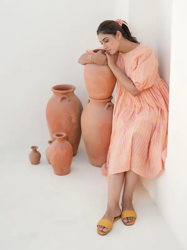 Emilia_Sunset_Stripe_Hand_Block_Printed_Tier_Dress
