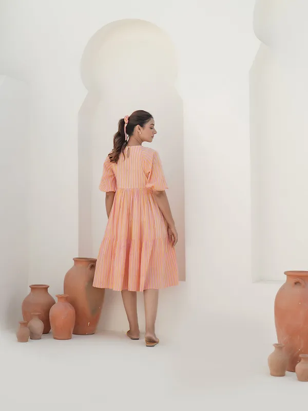 Emilia_Sunset_Stripe_Hand_Block_Printed_Tier_Dress
