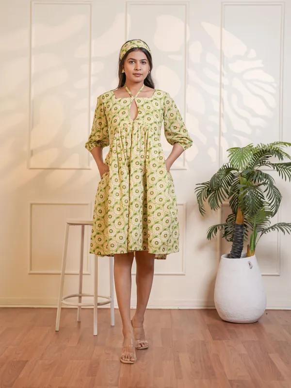 Leah_Handblock_Printed_Meadow_Midi_Dress