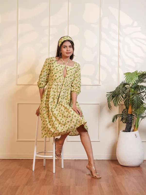 Leah_Handblock_Printed_Meadow_Midi_Dress