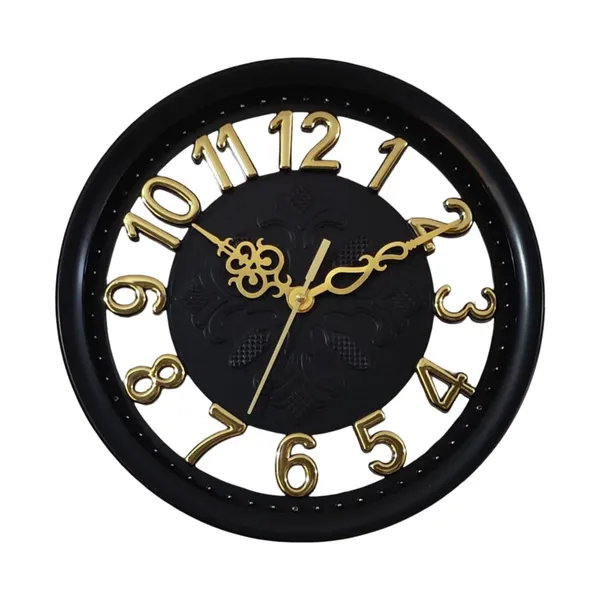 Dual_Glass_3D_Numbers_Designer_Wall_Clock_|_Black_&_Golden