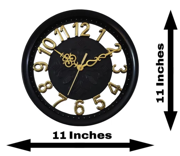 Dual_Glass_3D_Numbers_Designer_Wall_Clock_|_Black_&_Golden