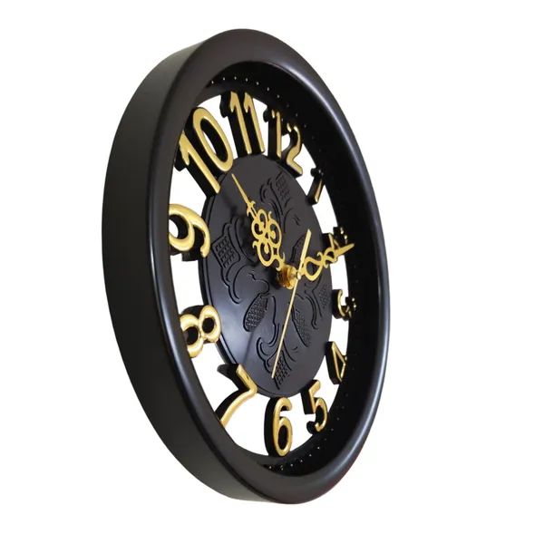 Dual_Glass_3D_Numbers_Designer_Wall_Clock_|_Black_&_Golden