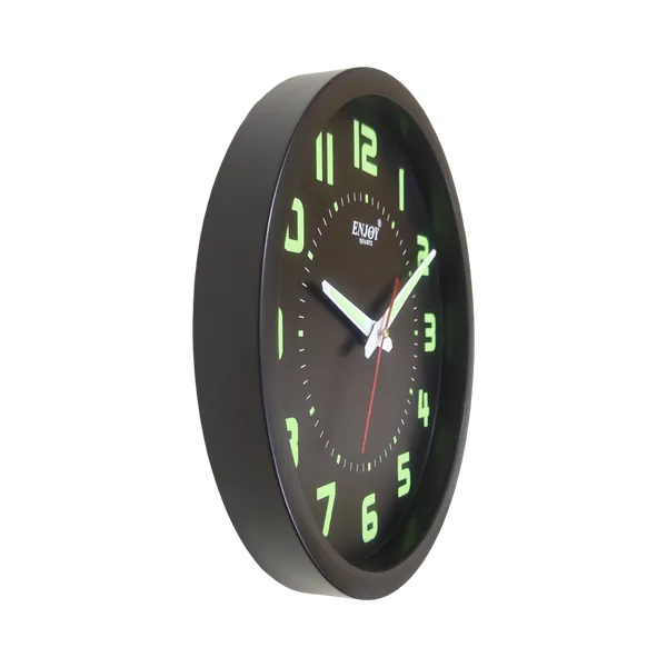 Designer_Night_Glow_Wall_Clock_|_Black_Plastic__Frame