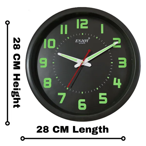 Designer_Night_Glow_Wall_Clock_|_Black_Plastic__Frame