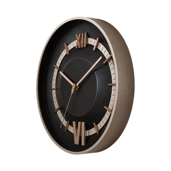 Titan_Inspired_Modern_Designer_33_CM_Roman_Numerals_Wall_Clock_with_Black_Face_&_Copper_Frame