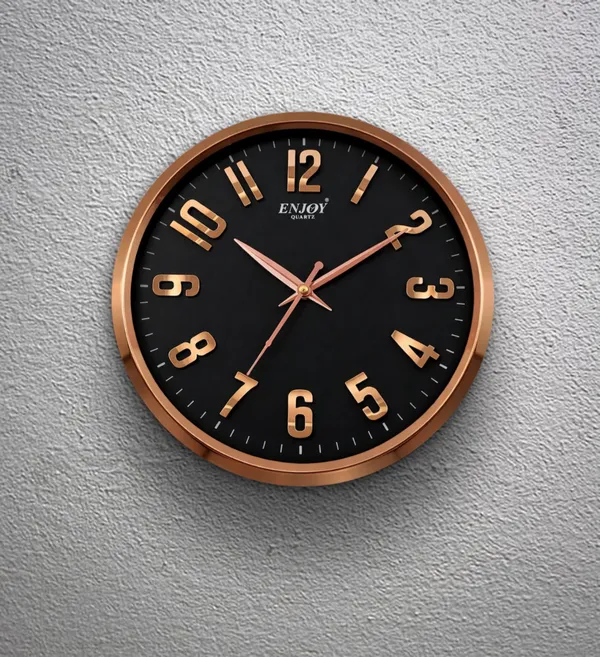 Unique_3D_Embossed_Wall_Clock_(Black-Cooper)