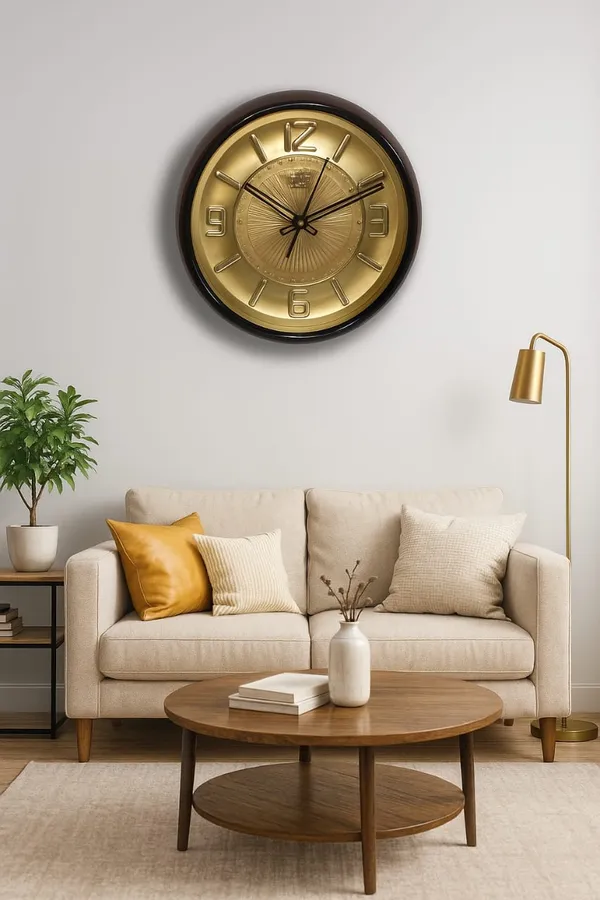 Golden_Embossed_3D_Dialer_Designer_Wall_Clock_|_Cola_&_Gold_Plastic_Frame