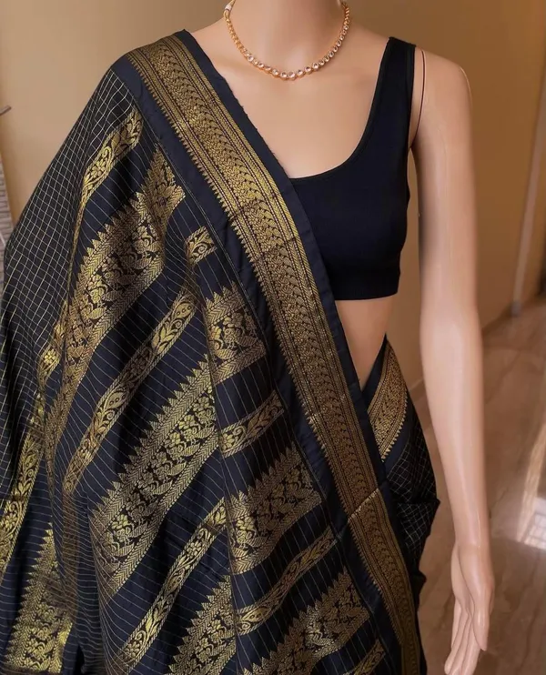 Black_Kalyani_Cotton_Silk_Full_Zari_Butta_Saree_For_Women