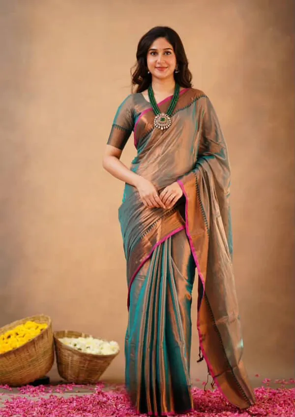 Multicolor_Handloom_Cotton_Tissue_Blend_Designer_Saree_For_Women