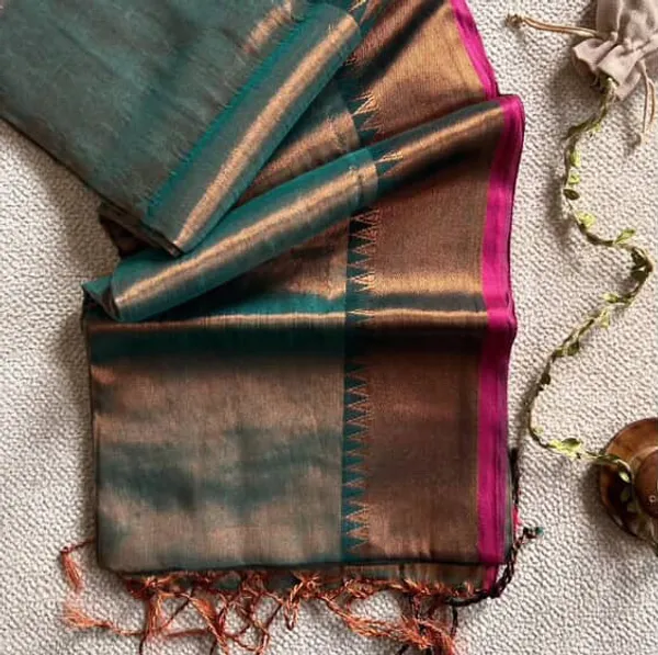 Multicolor_Handloom_Cotton_Tissue_Blend_Designer_Saree_For_Women