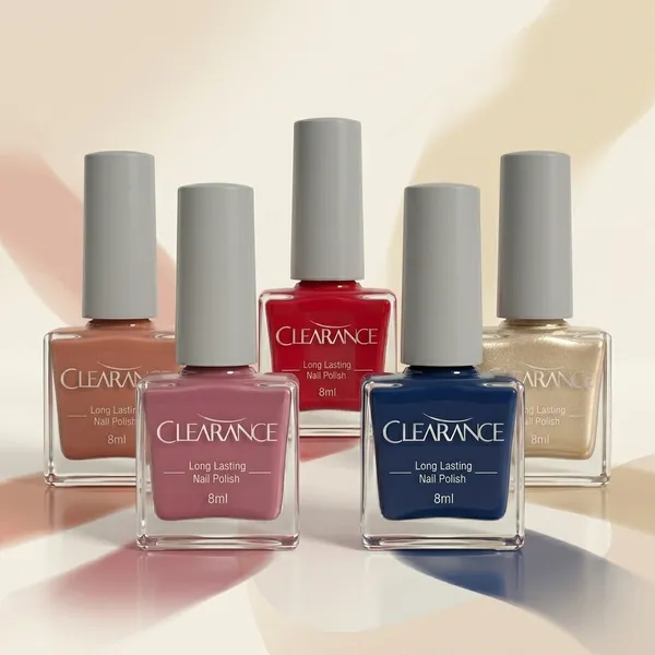 Multicolor_Peach_Long_Lasting_Nail_Polish_Pack_Of_5