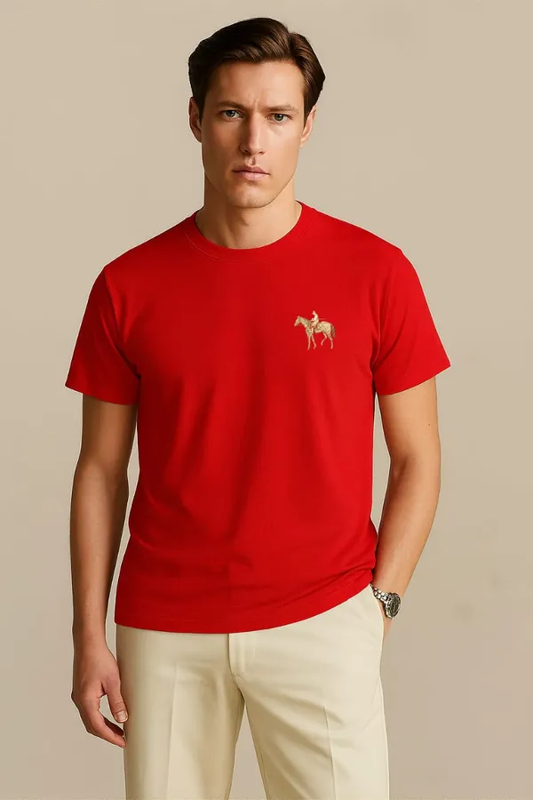 Red_Round_Neck_Tshirt_For_Men