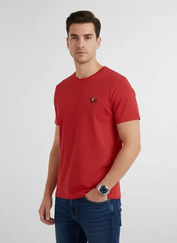 Red_Round_Neck_Tshirt_For_Men