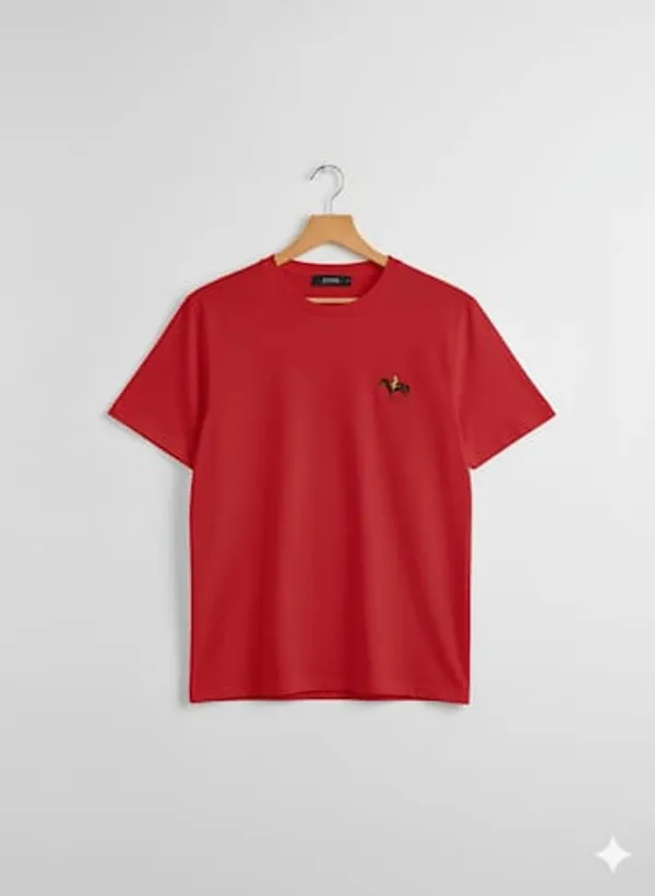 Red_Round_Neck_Tshirt_For_Men