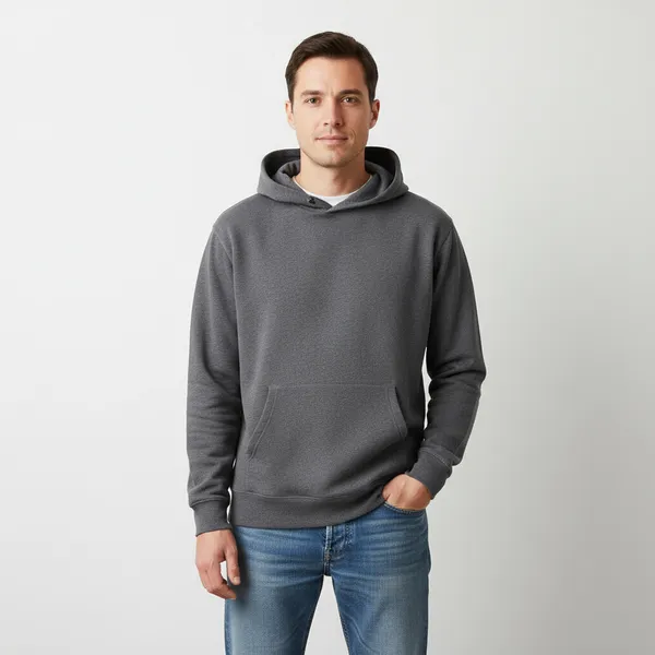 Grey_Cotton_Fleece_Hoodie_For_Men