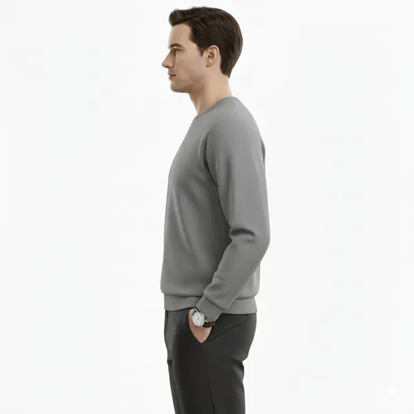 Grey_Round_Neck_3_Thread_Cotton_Fleece_Sweatshirt_400+_GSM_Gold_Finishing__Fabric_Sweatshirt