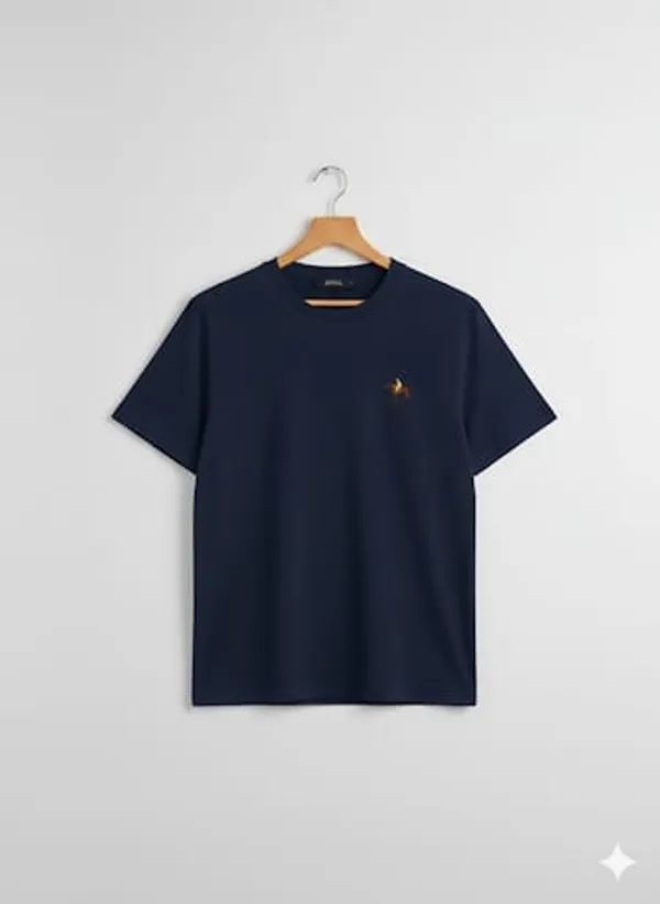 Navy_Blue_Round_Neck_Tshirt_For_Men