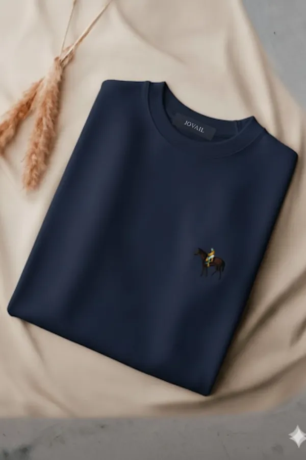 Navy_Blue_Round_Neck_Tshirt_For_Men
