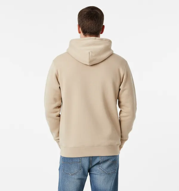 Beige_Cotton_Fleece_Hoodie_For_Men