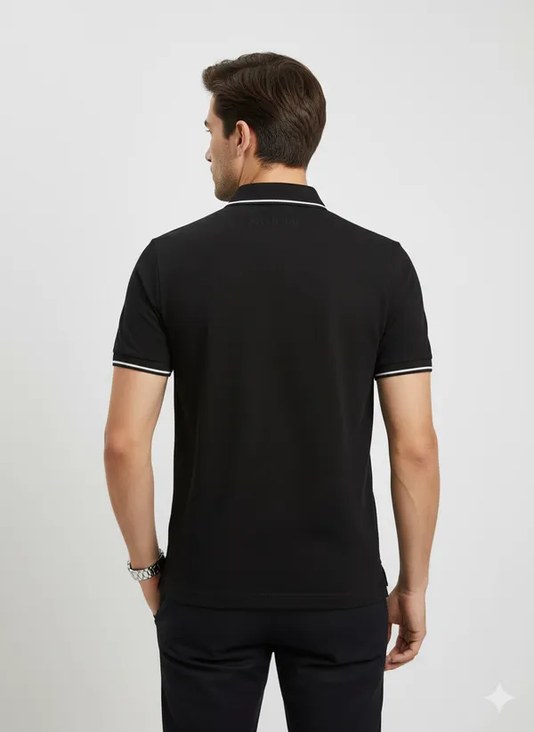 Black_Embroidered_Polo_T-Shirt_For_Men
