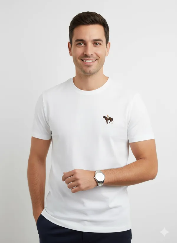 White_Round_Neck_Tshirt_For_Men