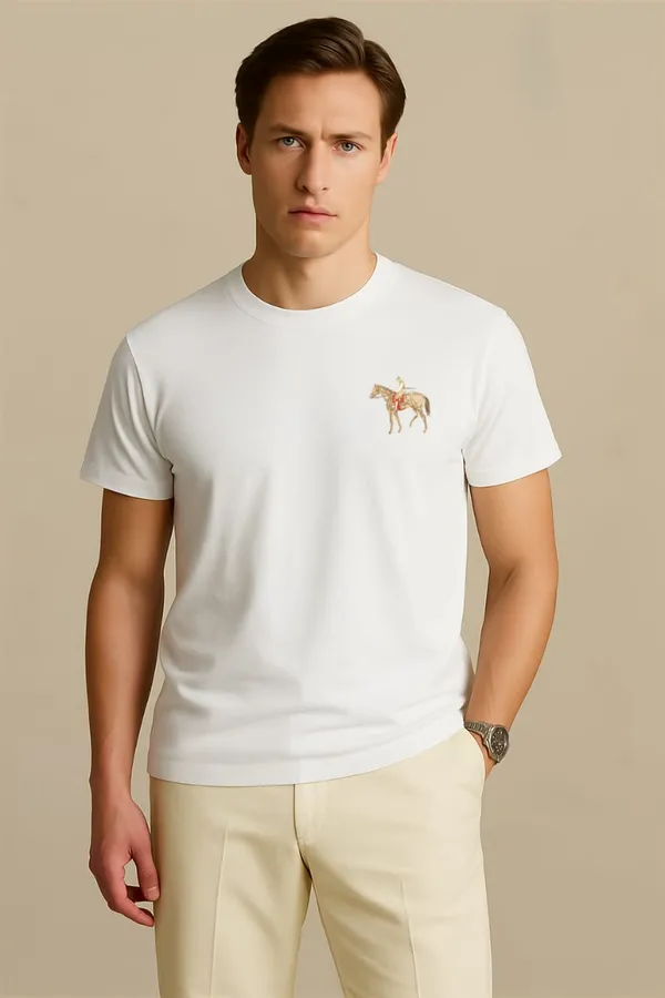 White_Round_Neck_Tshirt_For_Men