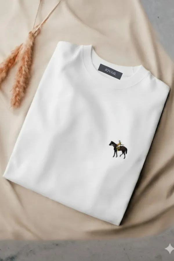 White_Round_Neck_Tshirt_For_Men