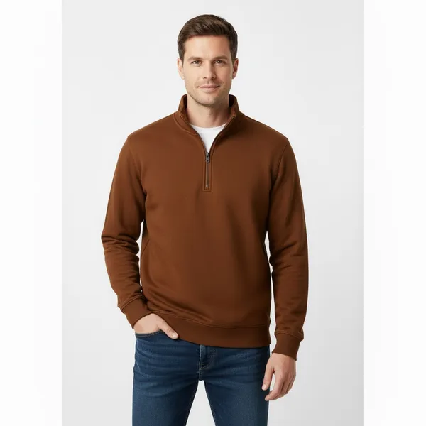 Coffee_Zip-Up_Sweathirt_For_Men