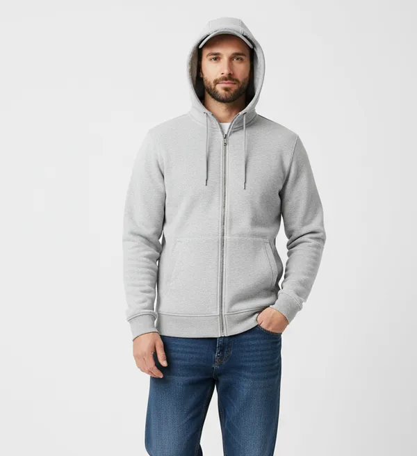 Grey_Cotton_Fleece_Hoodie_For_Men