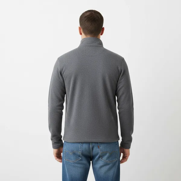 Grey_Fleece_Zippered_Full-Zip_Slim_Fit_Jacket_For_Men