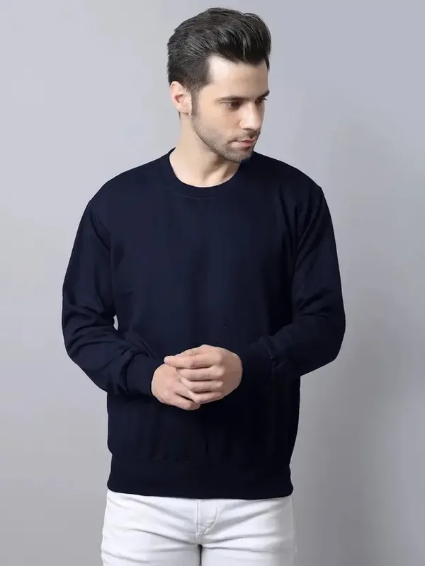 Navy_Blue_Round_Neck_Sweatshirt_For_Men