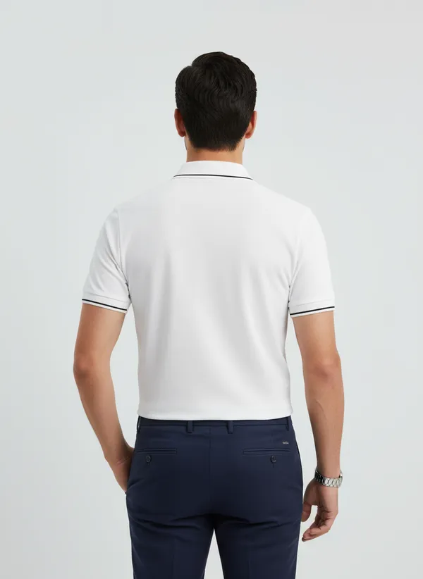White_Embroidered_Polo_T-Shirt_For_Men