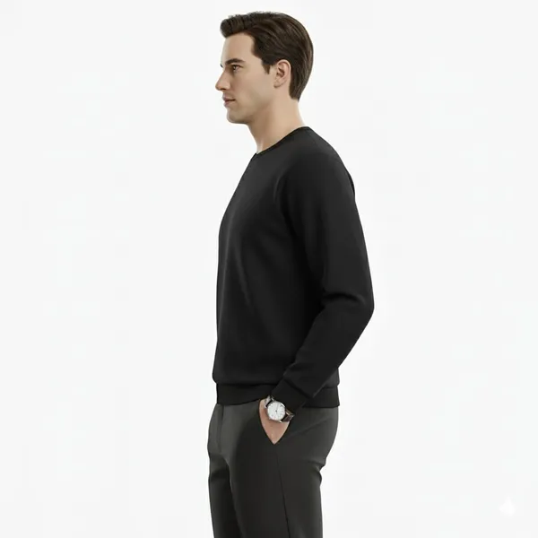 Black_Round_Neck_Sweatshirt_For_Men