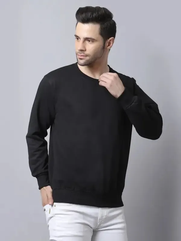 Black_Round_Neck_Sweatshirt_For_Men