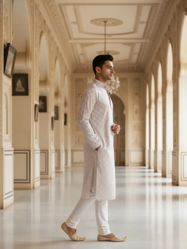 Men_Abstract_Printed_Cotton_Kurta_Cream
