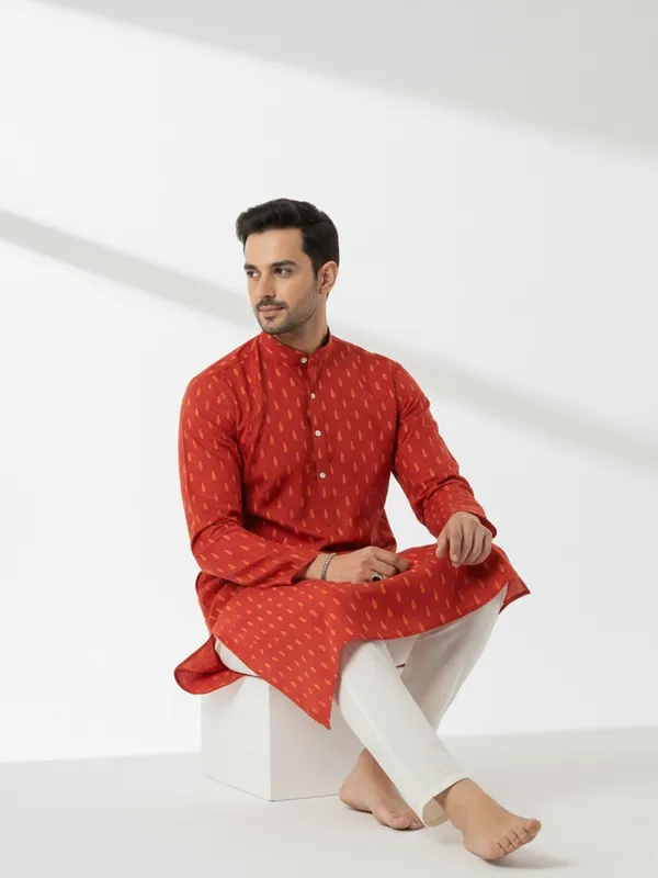 Mens_Kurta_-_Red