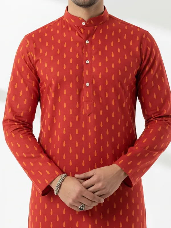 Mens_Kurta_-_Red