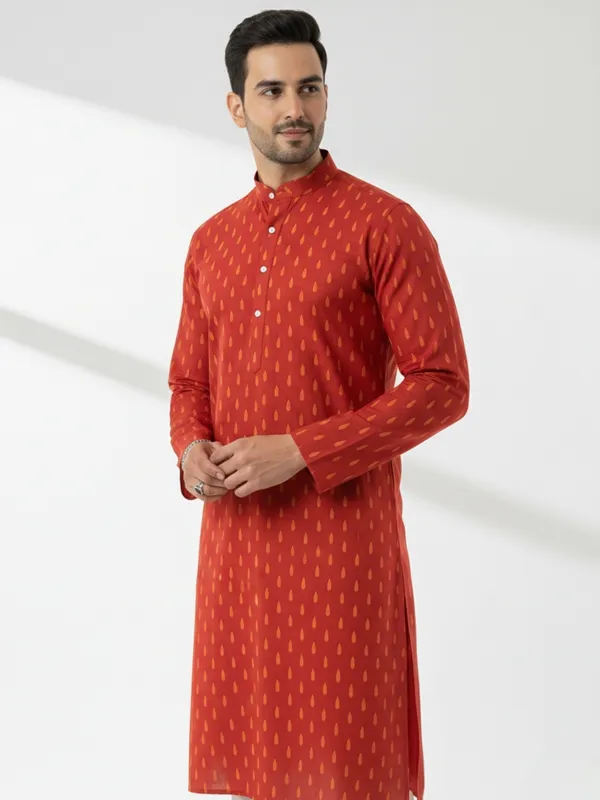 Mens_Kurta_-_Red